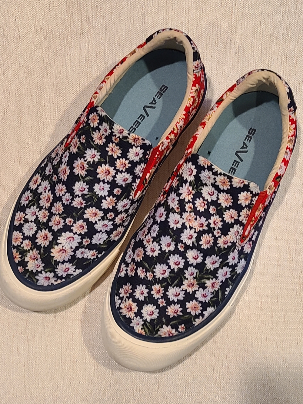SEAVEES women's hawthorne
slip on shoes in daisy patchwork - Picture 8 of 11